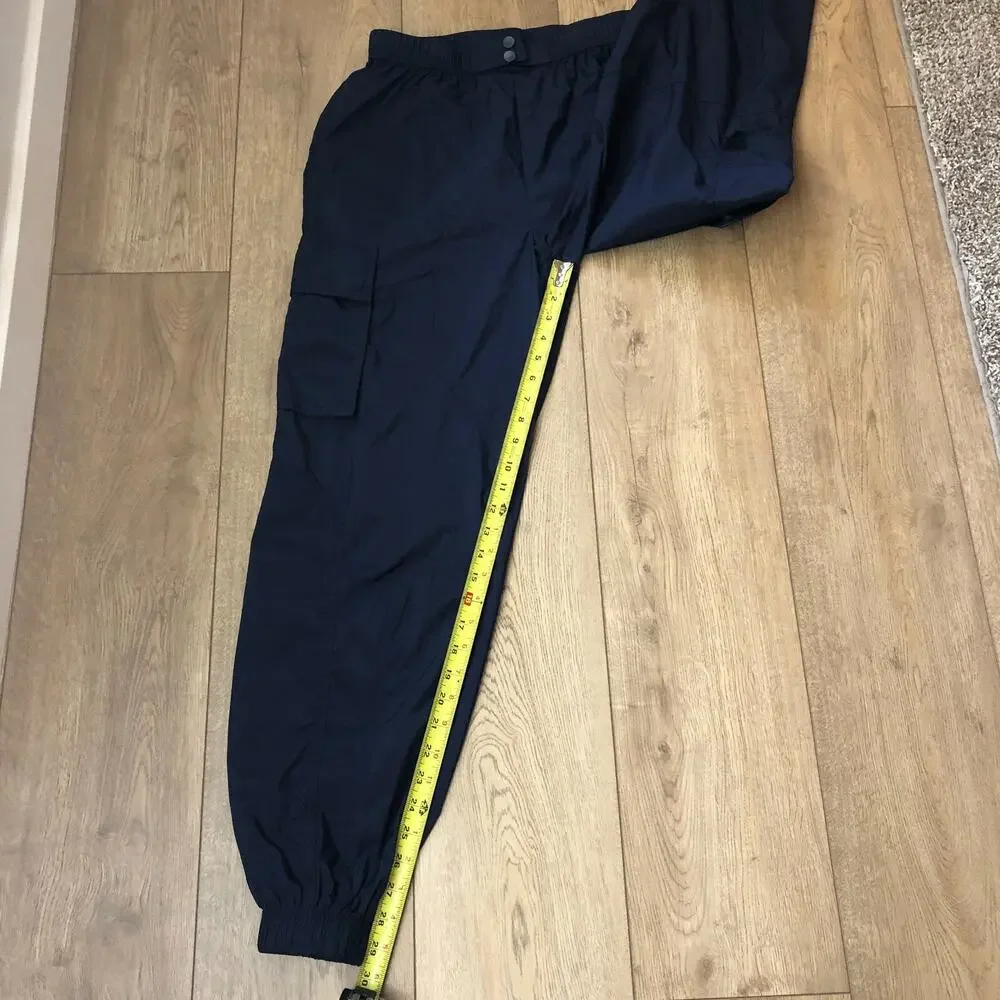 Fabletics Women's‎ Lightweight Cargo Jogger Pants Deep Navy Shine Size Small - Picture 9 of 9